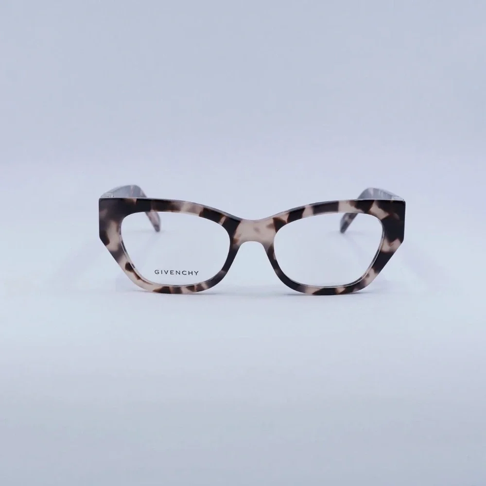 GIVENCHY GV50059 NWT Tortoiseshell Eyeglasses 52-18-135 Gold Logo Frames NEW